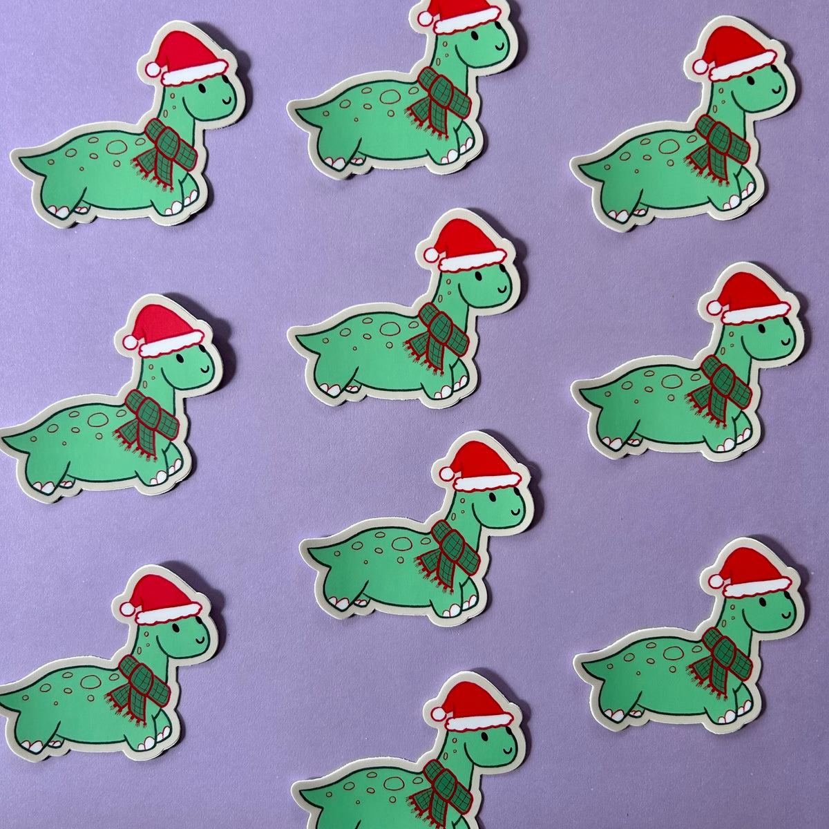 Chrismas Dino - Sticker