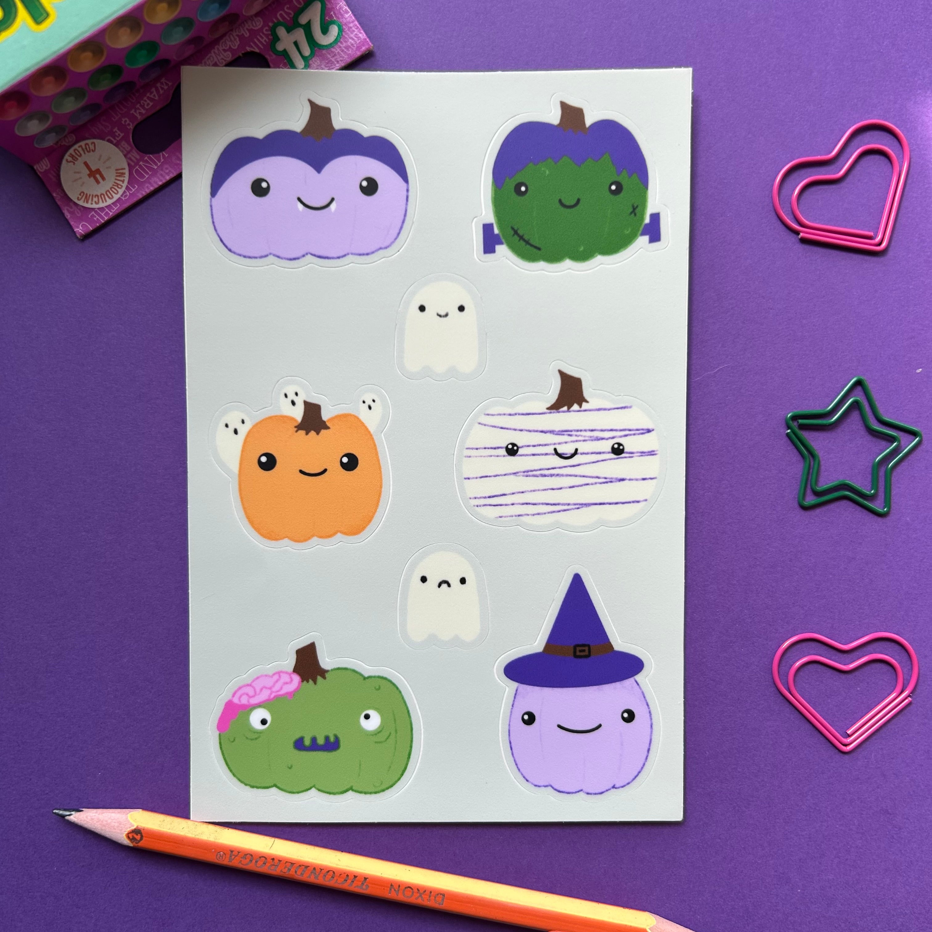 Halloween Pumpkins - Sticker Sheey