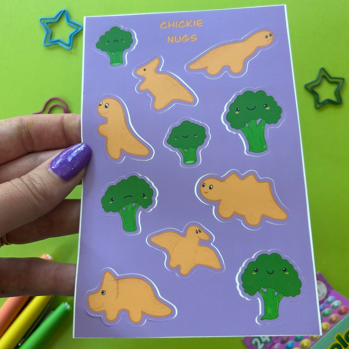Dino Nuggies - Sticker Sheet