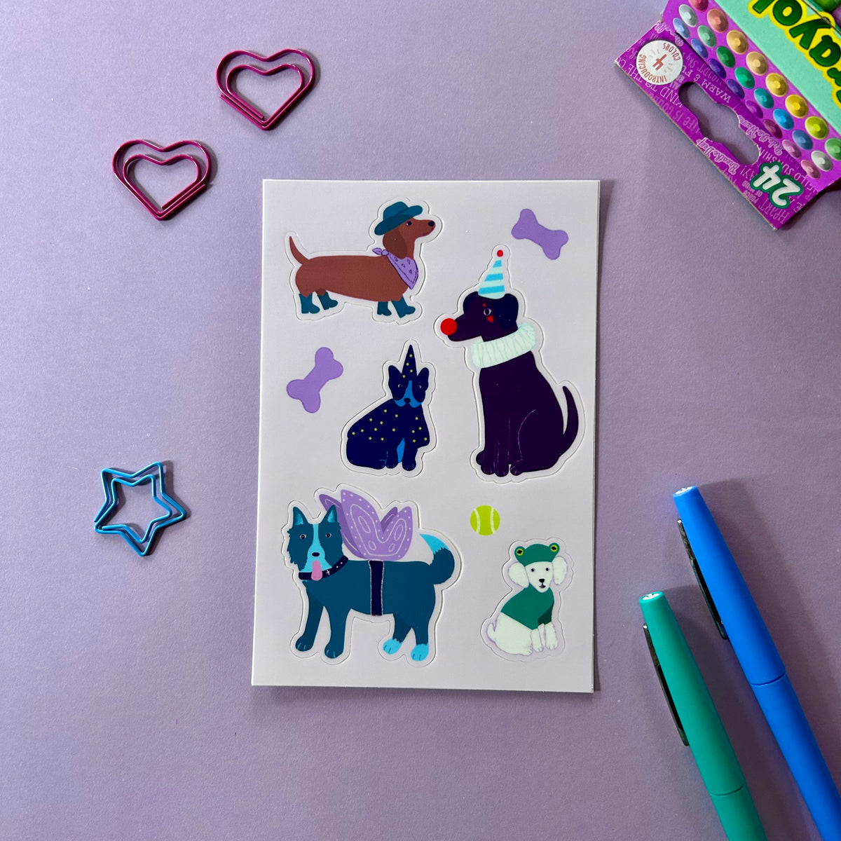 Dogs in Costumes - Sticker Sheet