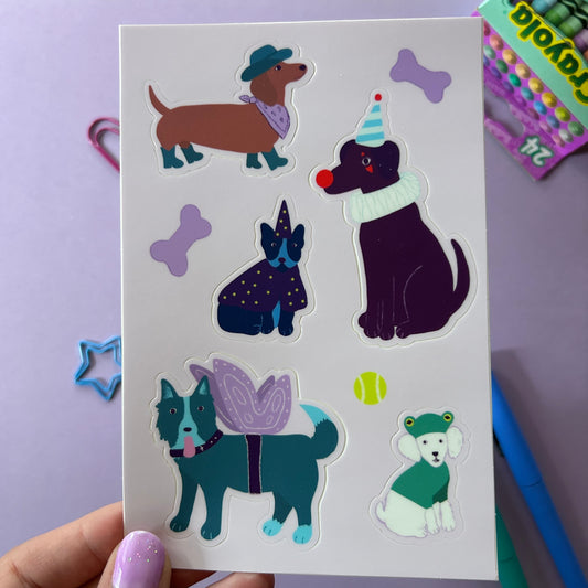 Dogs in Costumes - Sticker Sheet