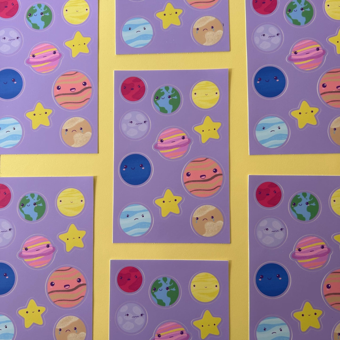 Cute Planets - Sticker Sheets