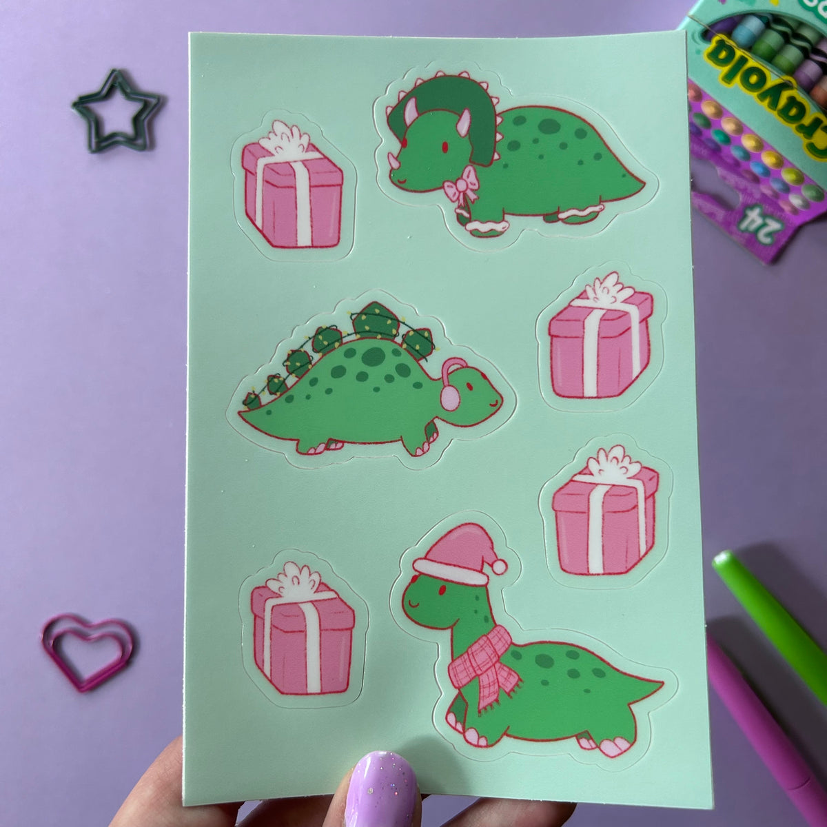 X-Mas Dinos - Sticker Sheet