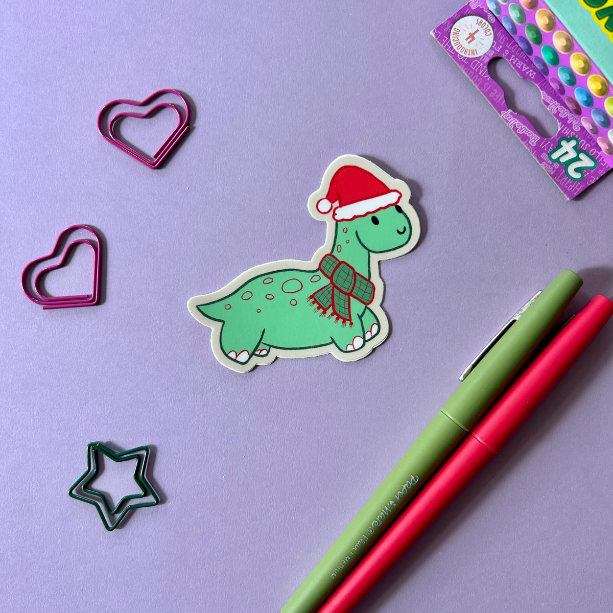 Chrismas Dino - Sticker
