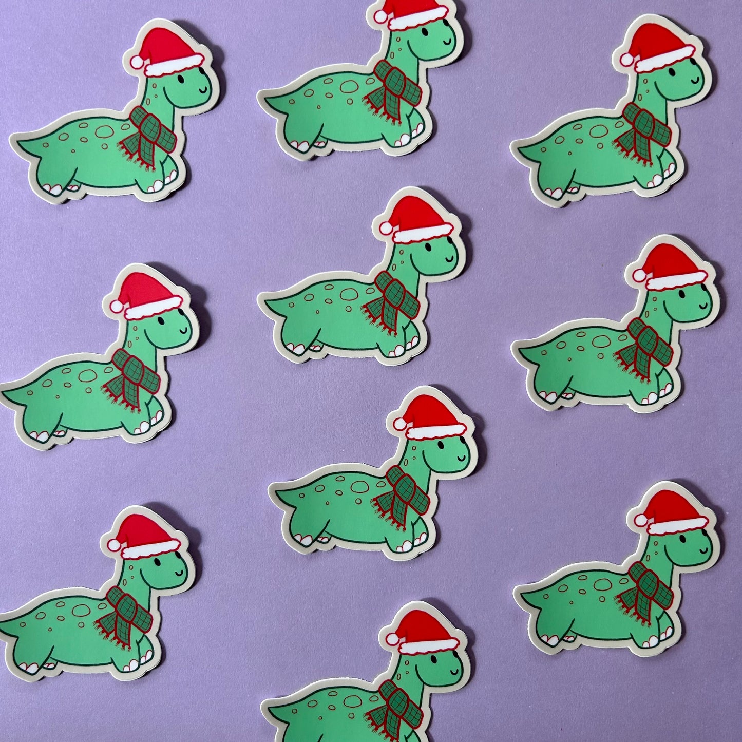 Chrismas Dino - Sticker