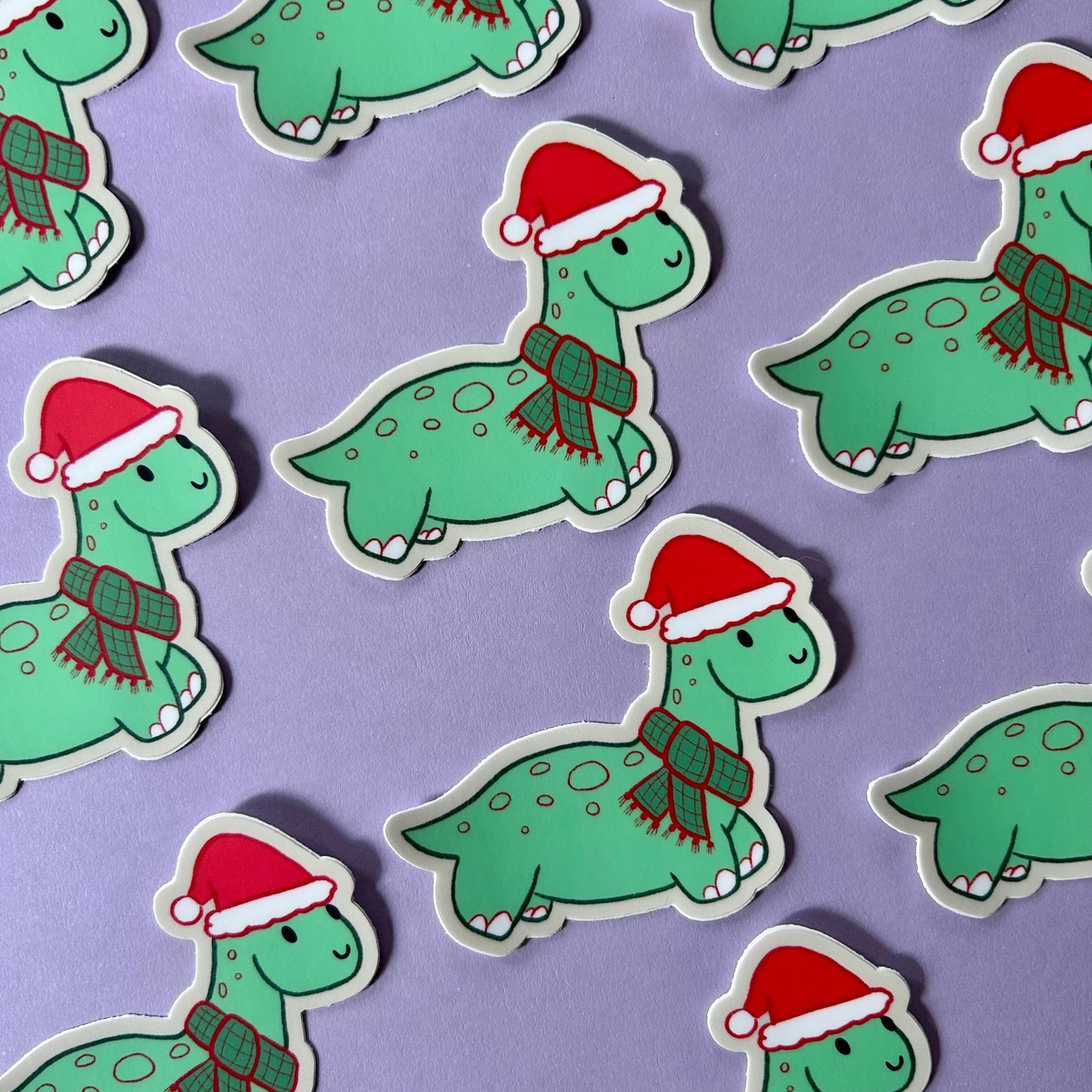 Chrismas Dino - Sticker