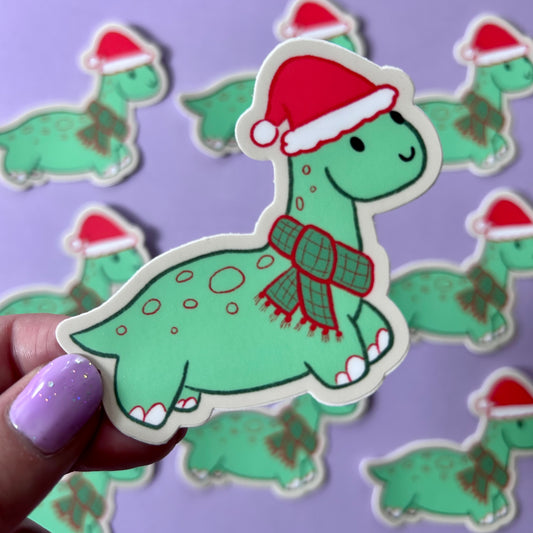 Chrismas Dino - Sticker