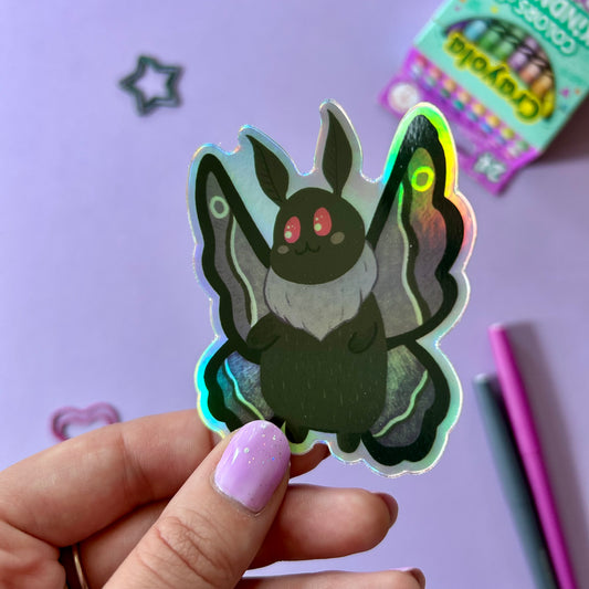 Baby Mothman - Holographic Sticker